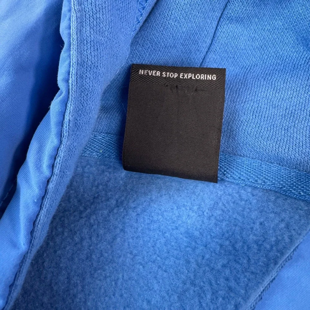 The North Face Hoodie Mens XL Blue Walls Are Meant For Climbing Graphic Pullover